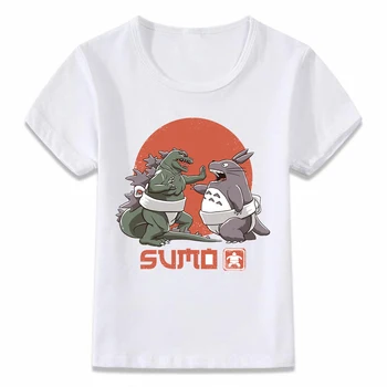 Bērni, Drēbes, T Krekls Mans Kaimiņš Totoro un Kaķis Autobusu Anime Meža Gars Zēni un Meitenes Toddler Krekli