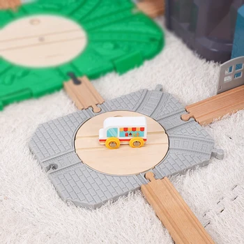 Bērni mazo vilcienu sliežu skatuves piederumi mājas saderīgu koka mazu vilcienu sliežu rotaļlieta vilciena sliežu multi-purpose uzglabāšanas kaste