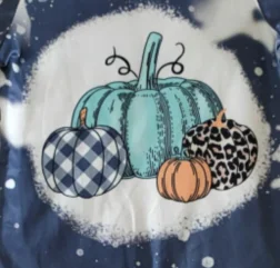 Bērni, meitenes Halloween garām piedurknēm uzvalks balinātājs top ķirbju drukāt leopards drukāt modes bell grunts bikses