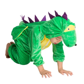 Bērniem Bērnu, Dzīvnieku, Dinozauru Pūķa Kostīms Cosplay Jumpsuit Zēniem Meitenes Halloween Puse Mardi Gras Masku Galvassegas