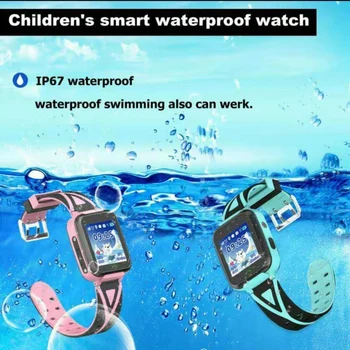 Bērniem GPS tracker skatīties IP67 Waterproof SOS GPS Wifi LBS Atrašanās vietu, lukturīti, fotokameru 1.44