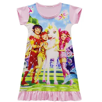Bērniem Halloween Kostīmu Anime Komiksi Meitenes YoKu Mia un Man Princese Cosplay Kleita Drēbes Puse Cosplay Disfraces