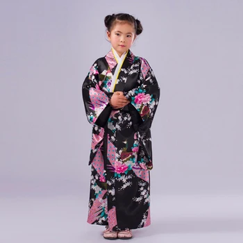 Bērniem Japāņu Tradīcijas Sieviešu Stila Kimono Cosplay Kostīmi Apģērbs Kimono Cosplay Tērpu Halloween Karnevāla Puse Cosplay