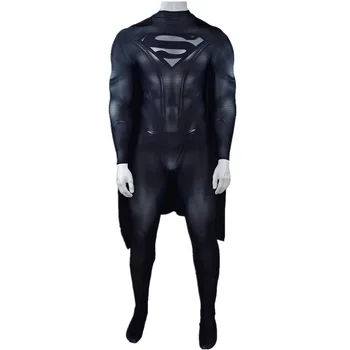 Bērniem Pieaugušo Clark Kent Dark Knight Brūss Veins Cosplay Kostīms, Apmetnis Uzvalks Zentai Bodysuit Jumpsuit