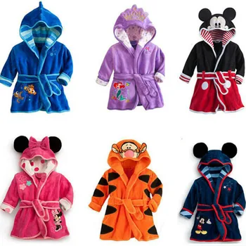 Bērniem Pijama minnie Infantil Bērniem Silts Mickey Pidžamas sirēna Pidžamas Zēniem Zīdaiņu Meitenēm Dzīvnieku tigger flaneļa Sleepwear Drēbes