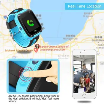 Bērniem Smart Watch Dial Zvanu Smartwatch Ūdensizturīgs Kids Smart Skatīties Antil-zaudēja Tracker Smartwatch GPS Bērniem X-mas Dāvanas d20