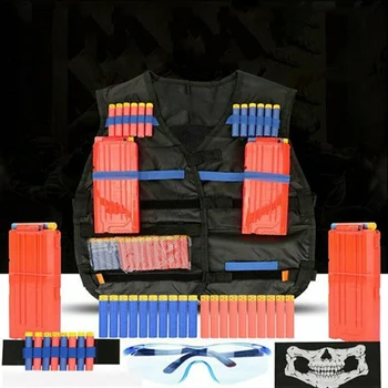 Bērniem Taktiskā Veste Uzvalks Komplekts Komplekts Nerf N-Strike Elite Sērijas Āra Spēli Bērniem Taktiskās Vestes Turētāju Komplekts, Aksesuāri, Rotaļlietas