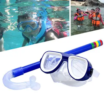 Bērniem Trubiņa Komplekts Junior Snorkeling Rīkiem Bērniem Silikona Niršana Ar Akvalangu, Snorkeling Brilles, Kas Daļēji Sausā Trubiņa Iekārtas