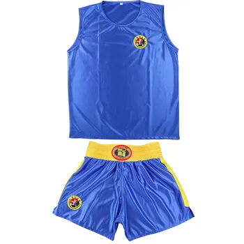 Bērniem, Vīriešiem, Kick Boksa Formas tērpu, Cīņas Mākslas Sanda Komplekti Kongfu Ušu Tērpi MMA Muay Thai Šorti+Jersey Ārējie ChunTaekwondo Apģērbi