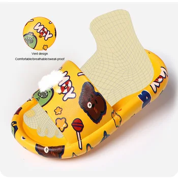 Bērniem čības Antibakteriālas un dezodorants Bērnu Mājas čības Karikatūra izdrukāt Bērniem, Apavi ar neslīdošu Zēni Meitenes tupele