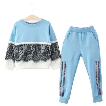Bērnu Apģērbu 2021. Gada Rudens Pavasara Toddler Meiteņu Drēbes, T-krekls+Bikses 2gab Apģērbs Bērniem, Apģērbs, Uzvalki Meiteņu Apģērbu Komplekti
