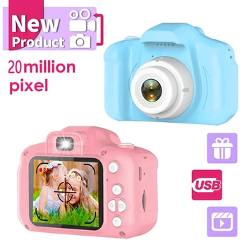 Bērnu Digitālās Fotokameras 1080P HD Ekrāns, Kamera Video Rotaļlieta, 20 Miljoni Pikseļu Bērniem Cute Karikatūra Kameras Fotogrāfija Ziemassvētku Dāvanu