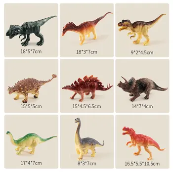 Bērnu Dinozauru Pasaules Dzīvnieku Modeļa Rotaļlietu Komplekts Zēns Tyrannosaurus Rīcības Attēls DIY Park PVC Par 3 yeas vecus Bērnus Dāvanu