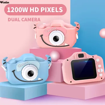 Bērnu Fotokameras Ūdensdrošs 1080P HD Ekrāns Kameras 1200W Pikseļi Video Rotaļlietas Bērniem Cute Karikatūra Kamera Outdoor Photography Bērniem