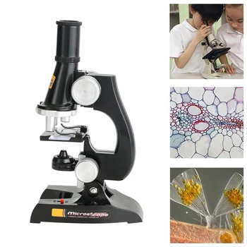 Bērnu Mikroskopu Komplekts Zinātnes Laboratorijas 100X-450X Mājas Skolas Bērnu Izglītības agras Bērnības Rotaļlietas, Mācību Dāvanu