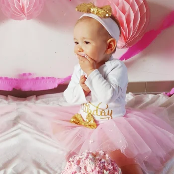 Bērnu Mini Tutu Kleita Meitenēm 1 Gads Pirmās Dzimšanas Dienas Princese Tērpiem Vestido Infantil Para Festa Romper Kristību Kostīms Kleitas