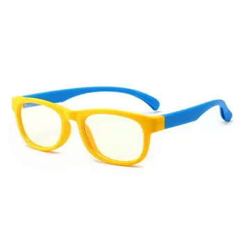 Bērnu Optiskās Brilles, Elastīgu Bendable Drošu Brilles Meitenes Zēni Vienkāršā Spogulis Anti-zila Gaisma Brilles Briļļu Rāmis