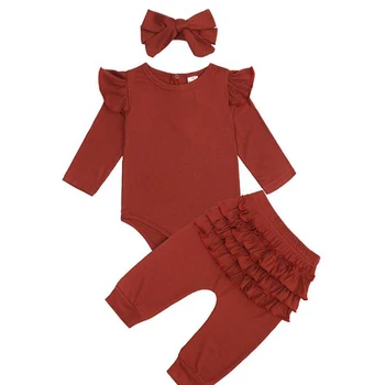 Bērnu Pidžamas Apģērbi Set Baby Toddler Meiteņu Un Zēnu Kokvilnas Sleepwear Atbilstoši Bērniem Ar Garām Piedurknēm Romper Topi+Bikses Kopa Tērpiem