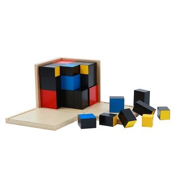 Bērnu Rotaļu Montessori Standarta Trinomial Kubs, Matemātika, Pirmsskolas Izglītības Pirmsskolas Mācību Rotaļlietas Lieliska Dāvana