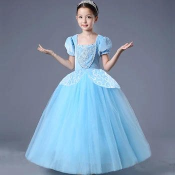Bērnu Saģērbt Drēbes Cinderella Kleita Meiteni Anime Princese Masku Ziemassvētku Kleita Baby Girl Kleitas Meitenēm