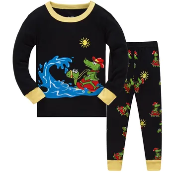 Bērnu Tiger Pidžamas Zēniem Meiteņu Kokvilnas Apģērbu Ar Garām Piedurknēm Svītru Sleepwear Jaunus Modeļus Bērniem Homewear Apģērbs Zēnu Komplekti