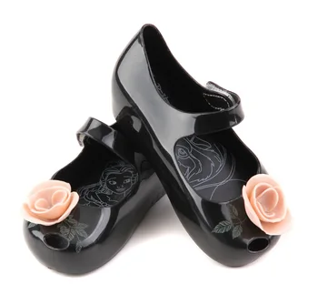 Bērnu Vasaras Kurpes Mini Melissa Skaistums un zvērs, rožu pieniņš apavi Bērniem, Meitenēm Dzirksti Bowknot modes sandales SH100