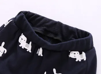 Bērnu Zēnu Apģērba Komplekts Toddler Kokvilnas garām piedurknēm Zvaigžņu Izdrukas T krekls+Kucēns Bikses Zīdaiņu Apģērbs, 2gab Uzvalks Jaundzimušo Apģērbi