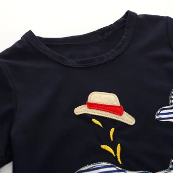 Bērnu Zēnu Komplekti Vasaras Bērnu Apģērbu Kokvilnas ar Īsām Piedurknēm Karikatūra T krekls+Īsās Bikses 2GAB Zēnu Sporta Tērps 2 3 4 5 6 7 Gadiem