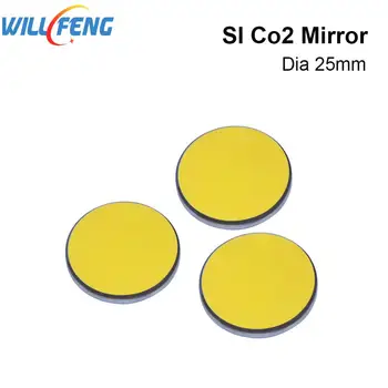 Būs Feng Diametrs 20 25 mm 30 mm Co2 Lāzera Atspoguļo Spogulis 3pcs/daudz si Ar Zelta Mētelis Par Co2 Lāzera Gravēšanas Mašīnas Kuteri