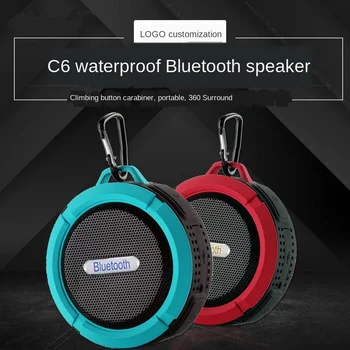 C6 Ūdensizturīgs Bluetooth Skaļruni, Āra Sūcējs Mini Bluetooth Audio Mobilo Auto Subwoofer Mazu Skaļruņa Pielāgošana