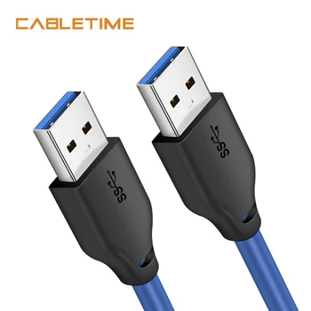 CABLETIME USB3.0 pagarinātāja Vads Vīriešu Vīriešu, USB pieslēgvieta, datu pārvades Kabelis Klēpjdatoru, Huawei Macbook Pikseļu N317