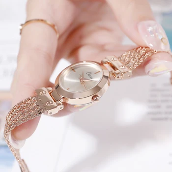 Cacaxi Luksusa Sievietes Watchess Modes Pušķis Siksniņa Kvarca Rokas Pulkstenis Dāmas Populārs Sakausējuma Skatīties Montre Femme Relojes A007