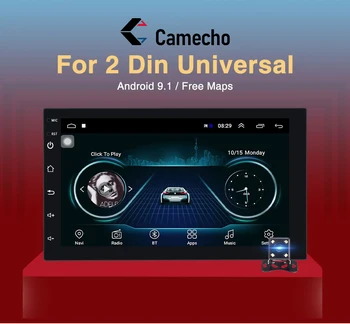 Camecho 2 din Android 9.1 Auto radio Multimediju Video Atskaņotājs, GPS Navigācijas Autoradio 2din Stereo 7