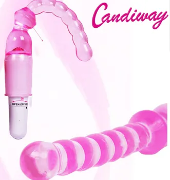 Candiway Zemu Trokšņa Pull Krelles Vibrators 1.aa punkts Akumulatora Masturbācija Vibrējošais G-spot Stimulācija Pieaugušo Seksa Rotaļlietas Sievietēm