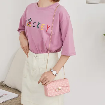 Candy Krāsas Mini Crossbody Somas Sievietēm 2020. Gadam, Modes Plecu Messenger Bag Dāmas Atslēgas, Makus un Somas Caurspīdīga soma