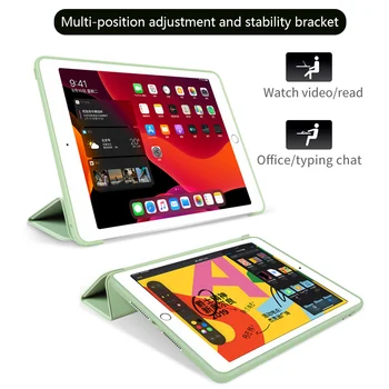Candy Krāsu Ipad Lietā Par iPad Mini 1 2 3 5 Mīksts Silikona Atpakaļ Pamatbrīvību Aizsardzības pārklājums iPad 7. Paaudzes Gadījumā Planšetdatora Pro 12 9