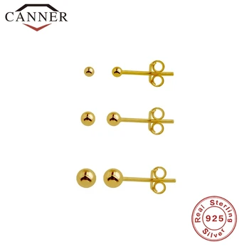 CANNER 1 komplekts Luksusa Eiropas un Amerikas Nekustamo 925 sterling sudraba auskariem Pīrsings Earings Sievietēm Smalkas Rotaslietas pendientes