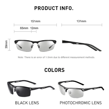 CAPONI Vīriešu Saulesbrilles Polaroid Sporta Alumīnija Rāmis UV Aizsargāt Acis Zvejas Brilles, vadot Automašīnu Toņos Vīriešiem BS8550