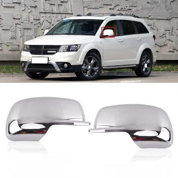 CAPQX 2GAB, Lai Dodge Journey Par Fiat Freemont no 2009. līdz 2018. gadam ABS Chrome Sānu Atpakaļskata Spoguļa apdare Rāmja Vāks Korpusa Nomaiņa
