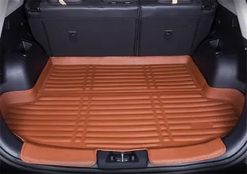 Car styling, 3D-trīsdimensiju PU asti lodziņā aizsardzības paklāju pad bagāžnieka bagāžas spilventiņu Mitsubishi Outlander 2007. - 2012. gadam