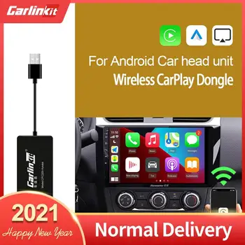 CarlinKit Bezvadu CarPlay Dongle Ar Android Auto Pielāgots Pielāgot Android Radio Ekrāna Multivides Smart Saites Autokit Par Spoguļi Karte Mūzika