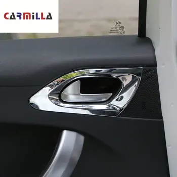 Carmilla ABS Chrome Iekšējās Sānu Aizmugures Durvis Apli Apdares Ielīmi, Peugeot 2008 - 2019 Piederumi Uzlīmes