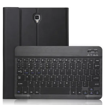 Case For Samsung Galaxy Tab 10.1' 2019 T510 T515 Noņemams, WiFi, Bluetooth Klaviatūru, Ādas Vāciņš Būtiska+Pildspalvu Turētājs