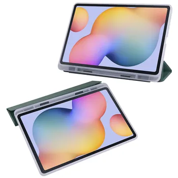 Case for Samsung Galaxy Tab S6 Lite 10.4 2020. Gadam Būtiska Tabletes Apvalks Tri-Reizes Flip Stends Segtu Cilnes S6 10.4 SM-P610 SM-P615 Pildspalvu Slots