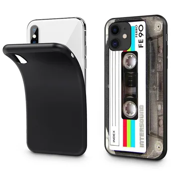 CASEIER Audio Tape Fotokameru, Mobilo Telefonu Gadījumos Par iPhone iOS Pro Max 11 12 Mini X XR XS Plus 6S 8 7 6 SE 2020 5 5S Fundas Gadījumos