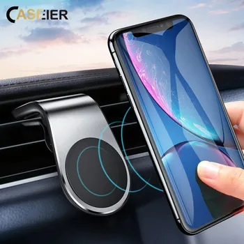 CASEIER Auto Telefona Turētājs Tālruni Automašīnu Gaisa Vent Mount Clip Magnētisko Tālruņa Turētāji GPS Stāvēt iPhone 12 Pro Max 7 Atbalsta