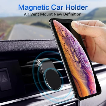 CASEIER Auto Telefona Turētājs Tālruni Automašīnu Gaisa Vent Mount Clip Magnētisko Tālruņa Turētāji GPS Stāvēt iPhone 12 Pro Max 7 Atbalsta