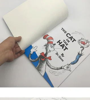 CAT CEPURE Ar Dr. Seuss Cchildren Grāmatas Bērnu Mācīties Asv latviešu Stāstu Grāmatu par Kids Izglītojošās Rotaļlietas