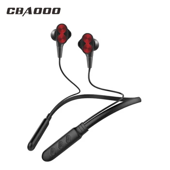 CBAOOO B800 Bezvadu Bluetooth Austiņas Sporta Austiņas, Dubultā disku Austiņas Stereo Bass Bluetooth Earbuds ar mic pa tālruni