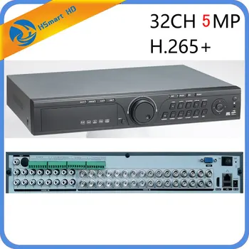 CCTV 32CH 5MP 32 Kanālu AHD DVR H. 265 CVI TVI VRR 1080P HDMI VIDEO Atbalstu Analog AHD IP Kameras 16CH Audio Ieejas Hibrīda HD DVR